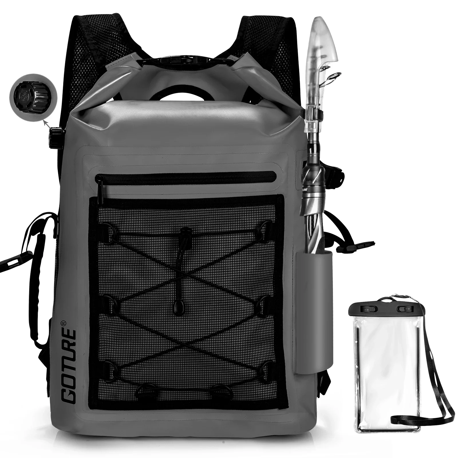 

Goture Multifunction Fishing Bags 500D Oxford Fabric Durable High Capacity Storage Fishing Gear Bags for Men Outdoors Bag