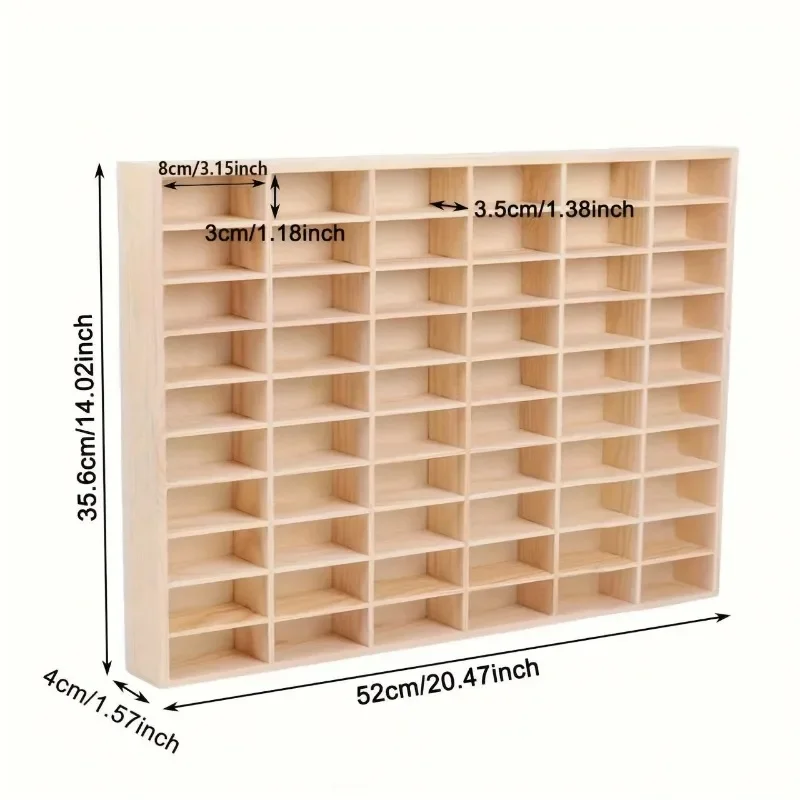 Solid Wood Storage Box Storage Box Organizer Box Storage Solid Wood Domeka Car Storage Cabinet Wall Shelf Wooden Toy Multi-Grid - 5