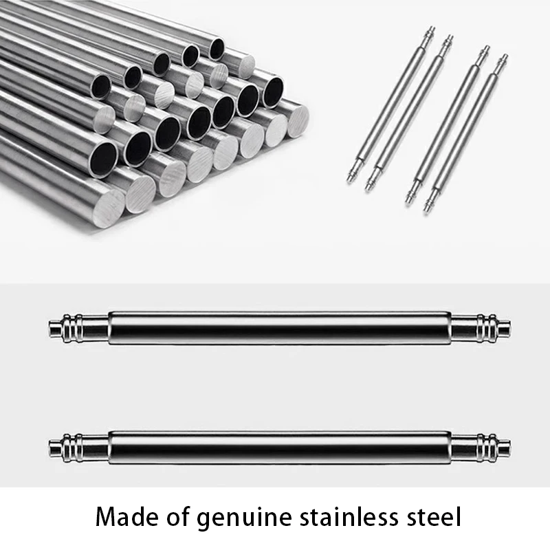 Stainless Steel Strap Spring Bars and Band Link Pins - Various Diameters and Lengths