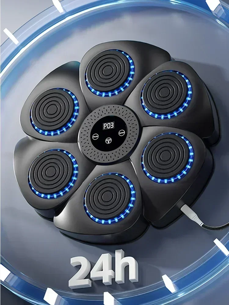 Smart Music Boxing Machine Bluetooth Wall-Mounted Boxing Trainer Reaction Exercise Boxing Wall Target for Men Women Children