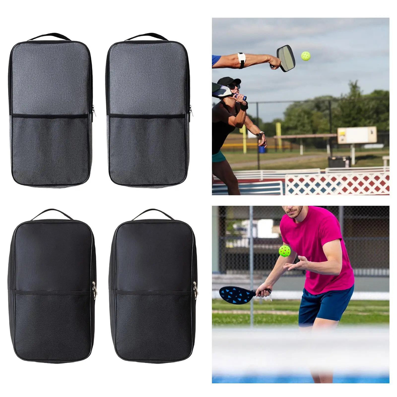 Pickleball Bag Backpack Durable Storage Carrier Paddle Holder for Exercise