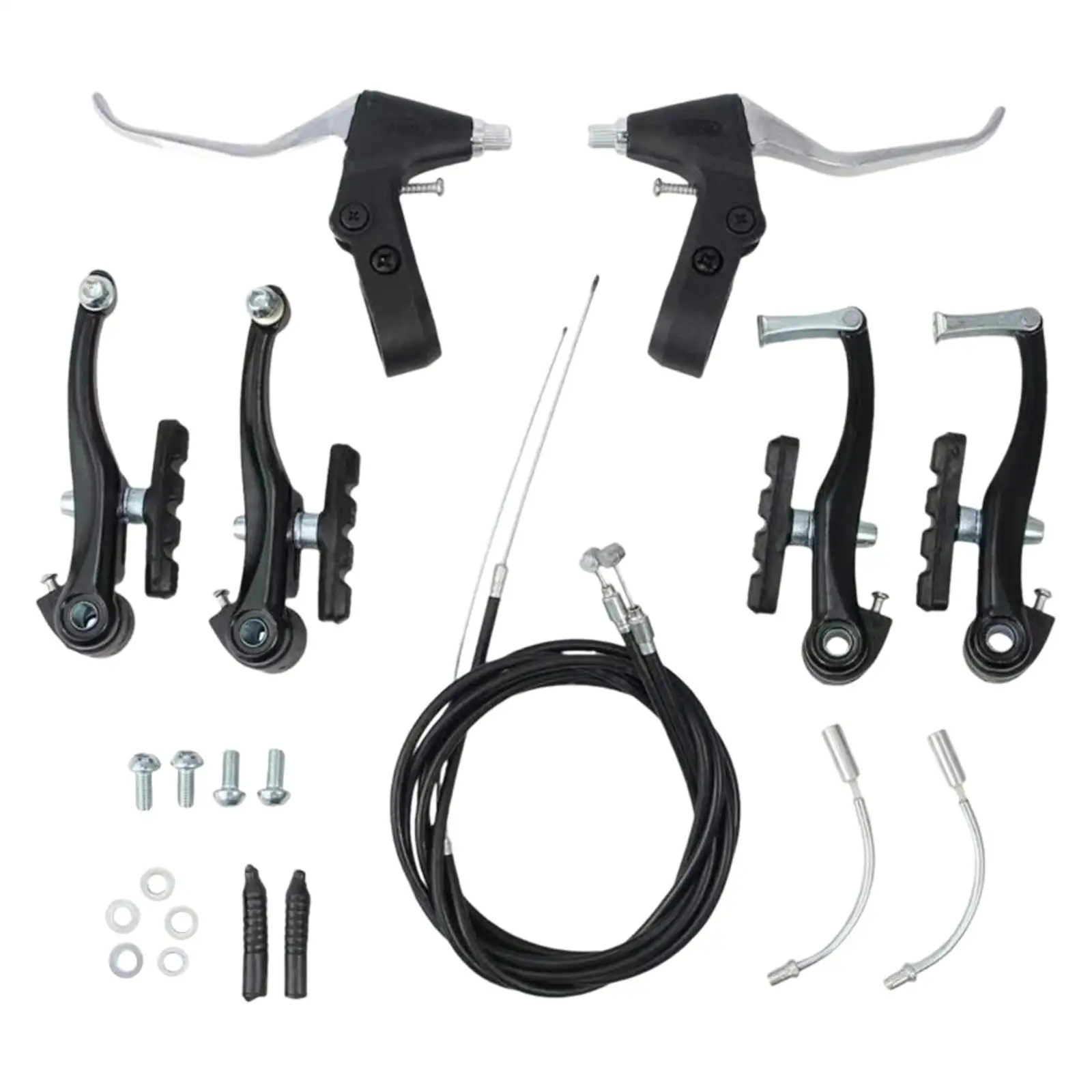 Bicycle V Brake Parts Brake Caliper Front and Rear Brake Cable Replacement Part for Mountain Bike