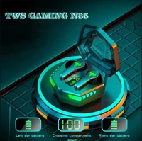 NEW N35 Gaming Earphones Wireless Bluetooth Headset Low Latency Stereo Music Earbuds with Mic LED Display Gamer Headphones 1