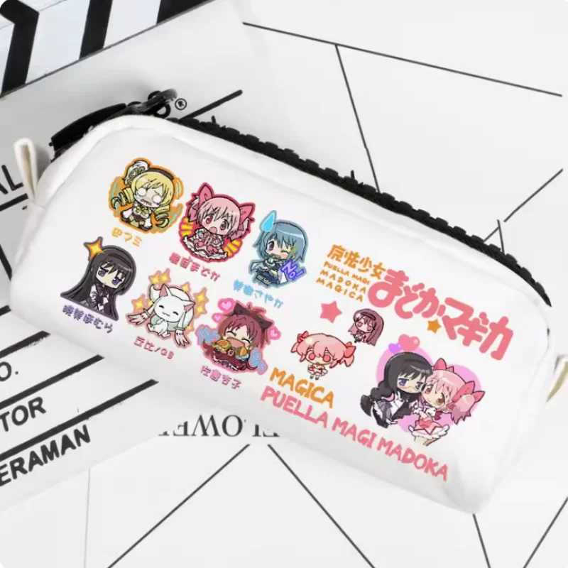 Puella Magi Madoka Magica Kaname Madoka Pencil Case Oxford Canvas Storage Bag Pencil Box Pencilcase School Pen Bag 2151
