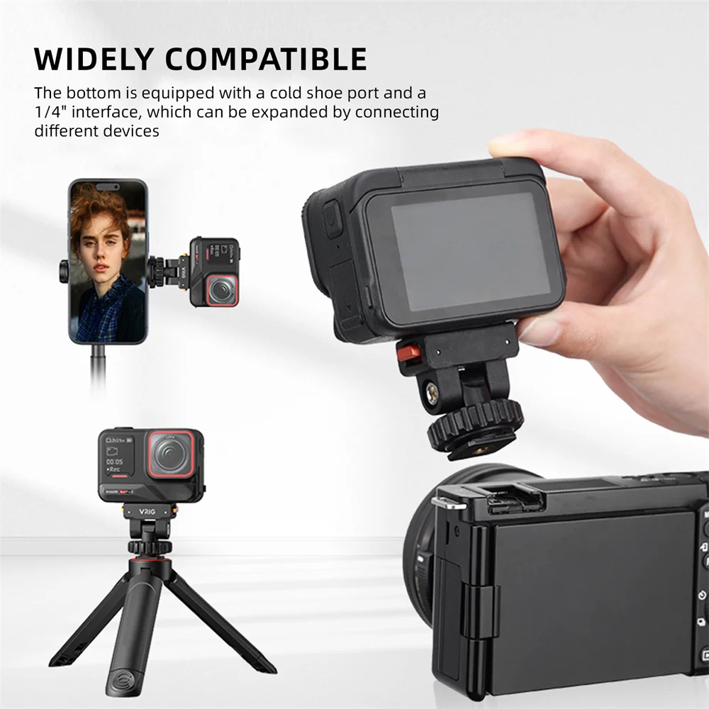 Action Camera Mount Adapter with Magnetic Quick Release