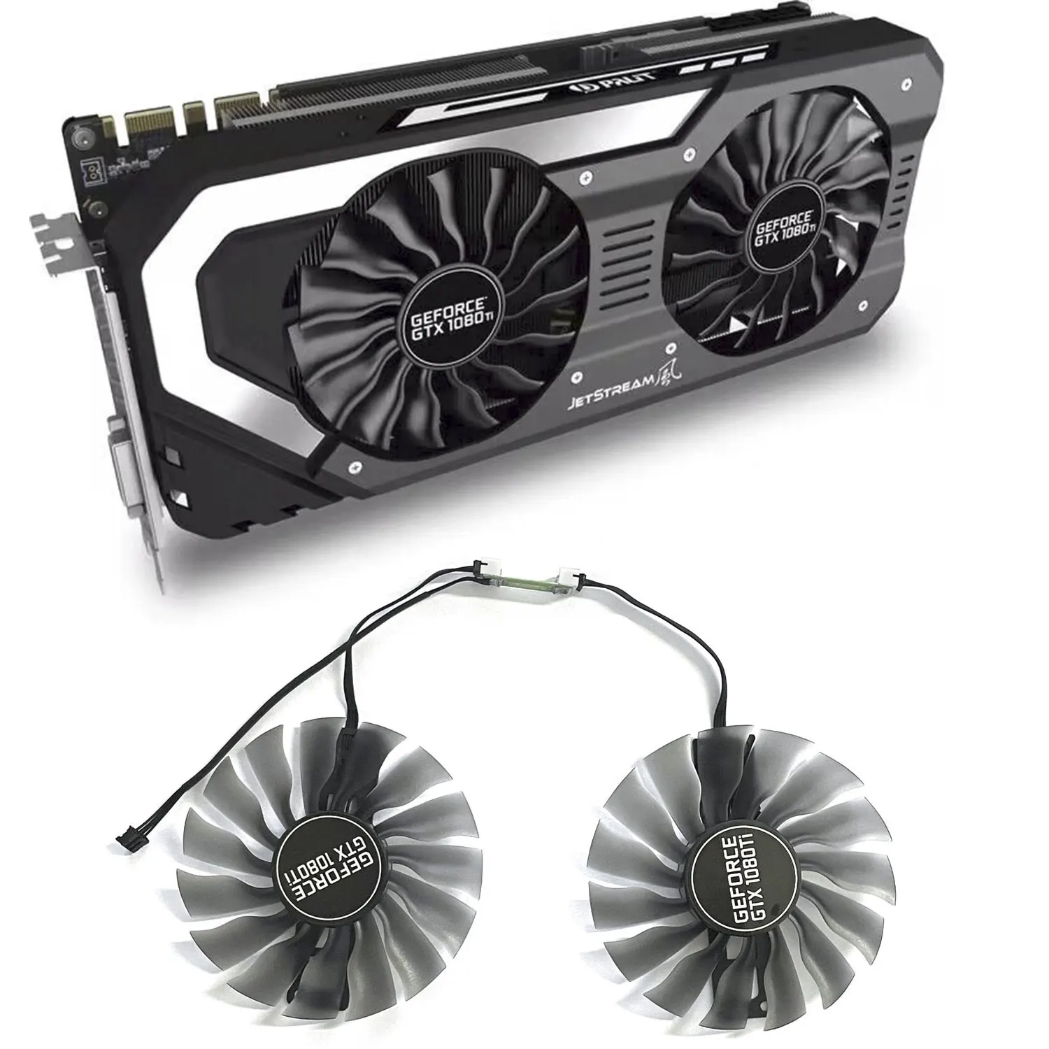 Muslimatexb 95Mm 4Pin Dc 12V 0.45A Gtx1080Ti Gpu Cooler Per Palit Gtx 1080 Ti 1080 1070 1070Ti Ventola Di Raffreddamento Della Scheda Grafica
