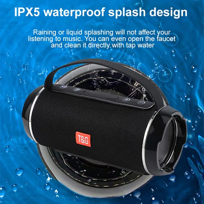 Wireless TG116C Bluetooth Speaker Outdoor Hands Free Call Portable Stereo Cloth Portable TWS Bluetooth Speaker