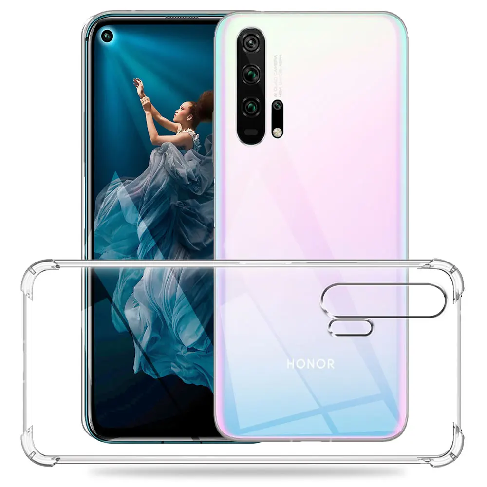Shockproof Clear Silicone Soft Case - Transparent Protective Cover