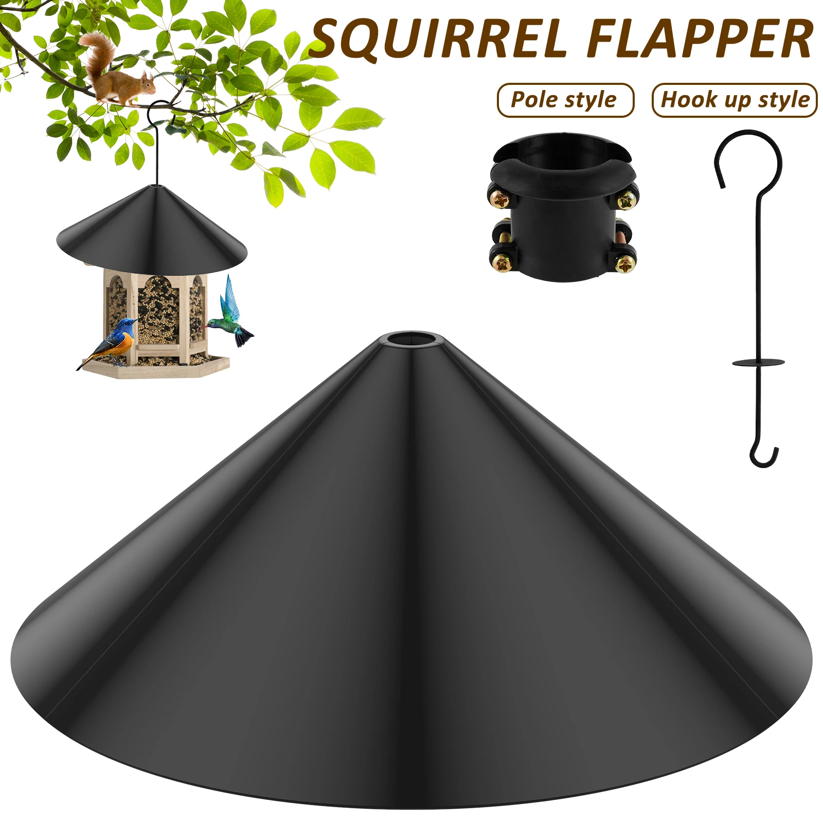 

Беличья перегородка, 19 дюймов, широкая беличья Хлопушка, защитная защита для птичьего дома, подвесная обертка вокруг беличьей защитной перегородки, пластиковая