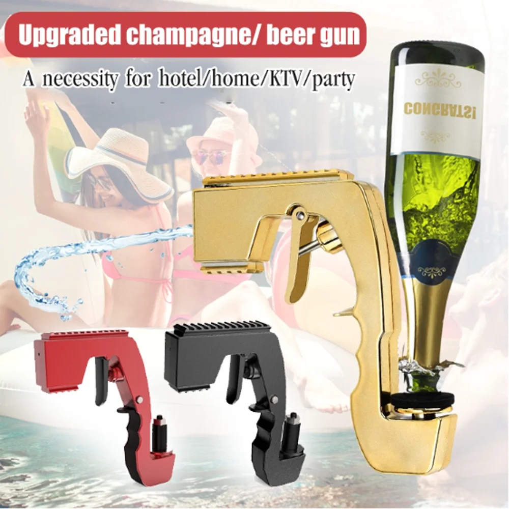 1pc Champagner Bierpistole Einstellbarer Öffner Alkohol  Weinflaschenverschluss Shooter Requisiten Bubbly Sprayer Bar Club Hochzeit  Geburtstag Party Weihnachtsfest Shot Spray, Kostenloser Versand Für Neue  Benutzer