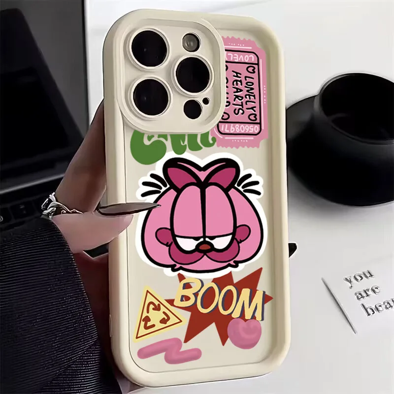 Cartoon Cat Silicone Phone Cover for Samsung Galaxy Series