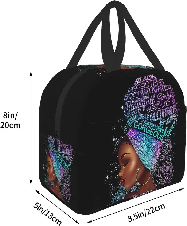 Bolsa Almuerzo Diseño Flor Puntada Famliihw Bolsa De Almuerzo Con Aislamiento Térmico Reutilizable Para Hombres Y Mujeres, Para Trabajo, Viajes, Picnic, Senderismo Bolsa Tela Algodón Lavable