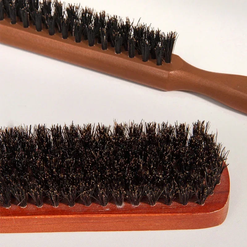 Premium Bristle Hairbrush Set with Wooden Handle - Anti-Frizz & Scalp Massaging