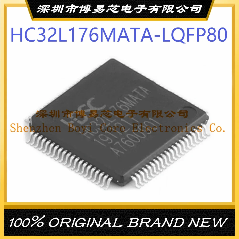 HC32L176MATA-LQFP80 Package LQFP-80 ARM Cortex-M0 48MHz Flash: 128KB RAM: 16KB MCU (MCU/MPU/SOC) stm32f411ret6 package lqfp 64 arm cortex m4 100mhz flash memory 512k x8bit ram 128kb mcu mcu mpu soc