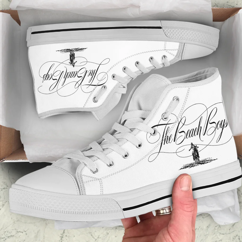 

Hot Cool Summer The Beach Boys Lightweight Canvas Shoes Men Women Casual Breathable Fashion Sneakers High Top Latest Board Shoes