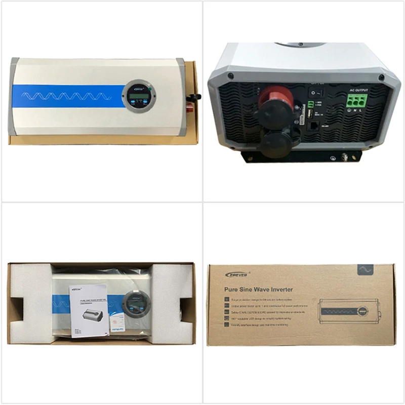EPever Pure Sine Wave Solar Inverter IP-Plus 180 Degrees Rotating LCD RS485 Port