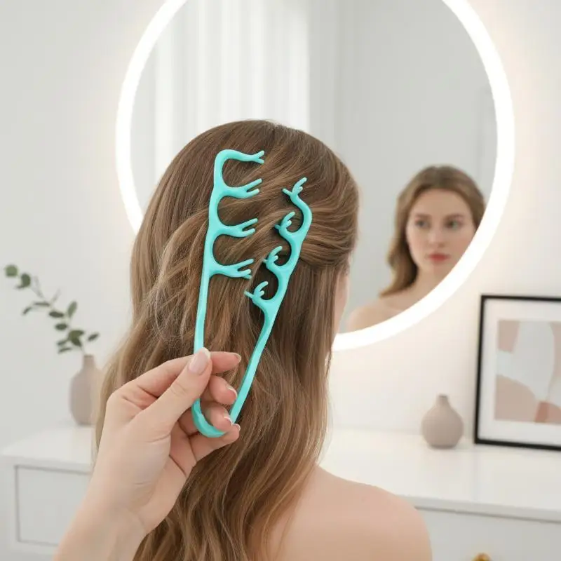 Spazzola Districante Volumizzante per Massaggio del Cuoio Capelluto con Setole Morbide e Flessibili, Senza Strappi, per Tutti i Tipi di Capelli, Opzione Regalo Donna - immagine 6