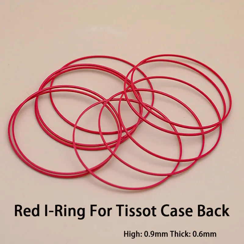 RedGasketIRing2533MMPlasticGasketSuitableForTissotWatchCase