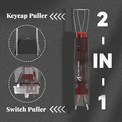 Dual-Function Keycap and Switch Remover for Mechanical Keyboards, Effortless Removal Tool (Black Translucent)