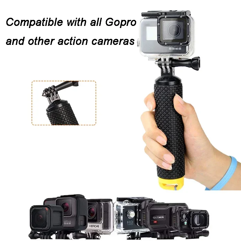 Sports Camera Buoyancy Rod Handle Holder Float Handle Mount Accessories for Gopro Hero 12 11 10 9 8 7 Xiaomi Yi SJ4000 DJI Osmo