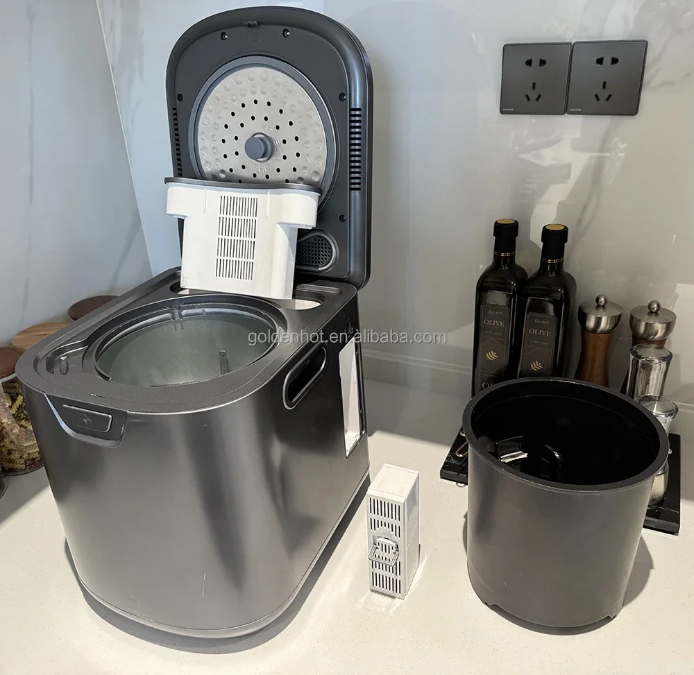 Factory Direct Supply Eco-Friendly Indoor Electronic Composter Food  Recycling Machine Composting with Two Activated Carbon Box 3