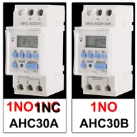 AHC30A New Type 40A Din Rail 2 wire Weekly 7 Days Programmable Digital TIME SWITCH Relay Timer Control AC 12V 24V 110V 220-240V 2