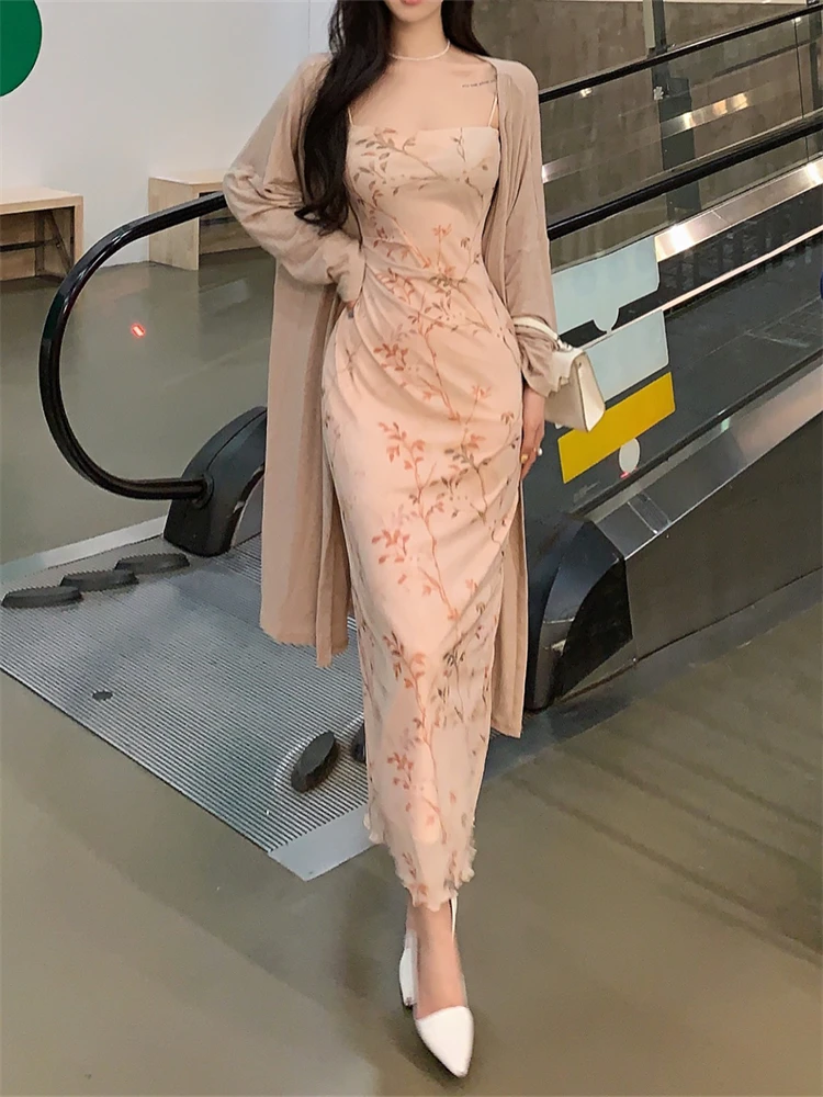 

Summer Women Dress Evening Female Women Dresses Long Vestido Vintage Party Beach Chiffon Bodycon Prom Sexy Y2K Print Robe Casual