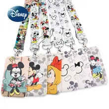 

Disney New Cartoon Mickey Mobile Phone Lanyard Card Holder Fashion Hanging Neck ID Card Holder Work ID Bus Subway ID Card Holder