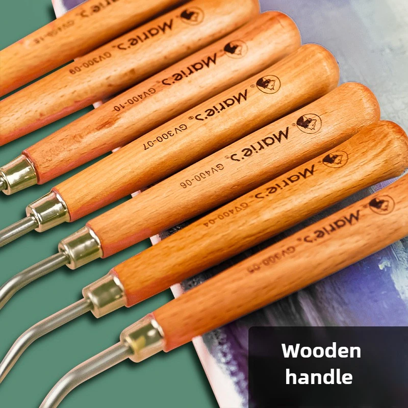 5pcs 유화 스틱 스크레이퍼 부드러운 유화 플랫 헤드 지적 석영 모래 아크릴 질감 컬러 팔레트 나이프 미술 용품