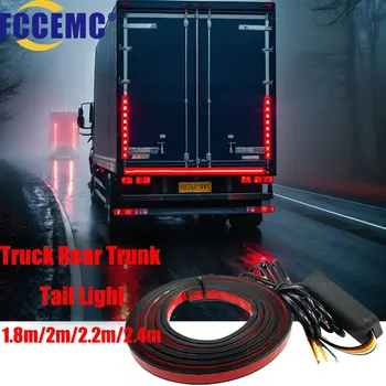 Striscia luminosa di guida posteriore per camion con indicatore di direzione Portellone posteriore impermeabile Sicurezza di guida Spia flash freno aggiuntiva 24V