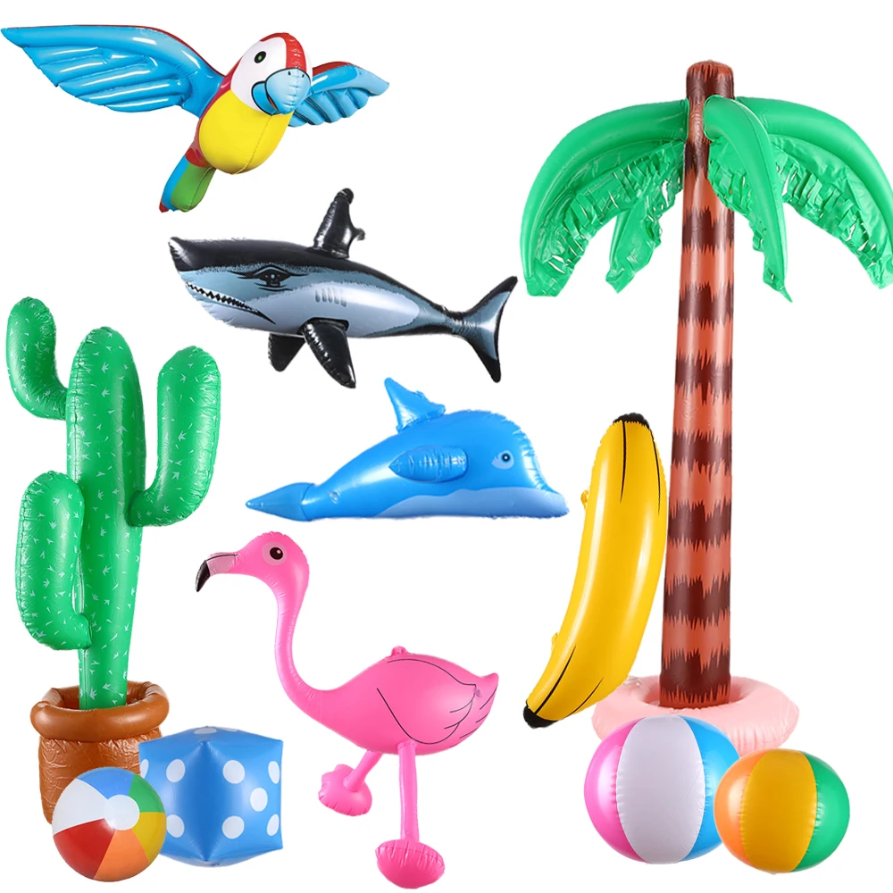 3d Renderen Van Het Lege Geometriepodium, Gedecoreerd Met Opblaasbare Flamingo Cirkels Zwemtocht En Monstera Bladeren Op Turquoise Image279771656