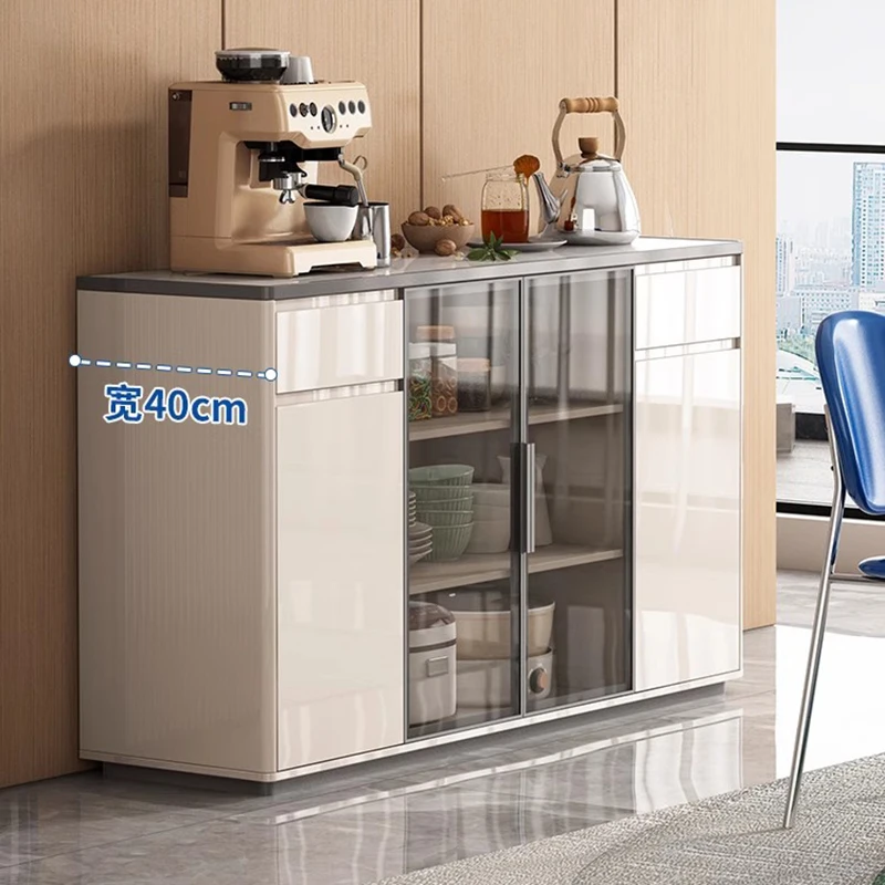 Nordic Luxury Sideboard Cabinet Advanced Baking Paint Simple Modern Coffee Table Cabinet Kitchen Furniture Muebles Cocina FYSC