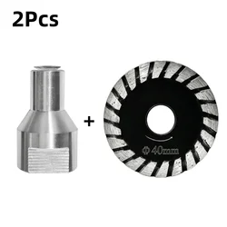 Diamond Cutting Disc for Glass, Jade, Crystal, Tile, and Marble with M14 Flange - Enhanced Engraving Mini Saw Blade (1Pcs 40mm and flange)