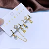 MIGGA 6pcs Cubic Zircon Crystal Princess Drop Earrings Set Original Fairy Tale Women Party Jewelry 4