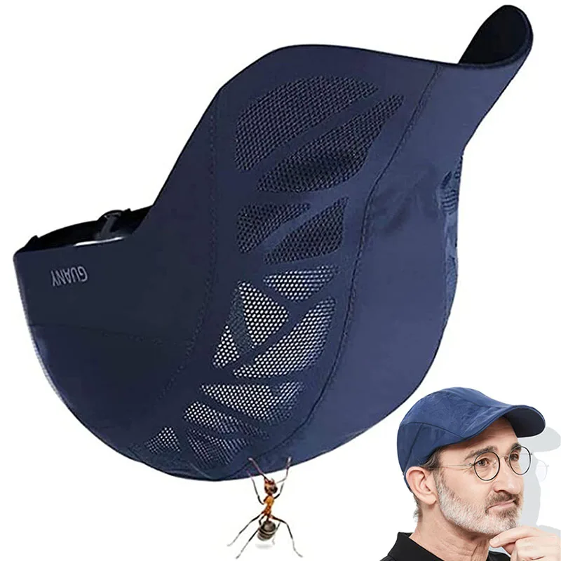 Summer Quick Drying Beret Hat Men Forward Driving Golf Flat Hats Breathable Outdoor Fishing Caps Sunscreen Sun Hat Adjustable