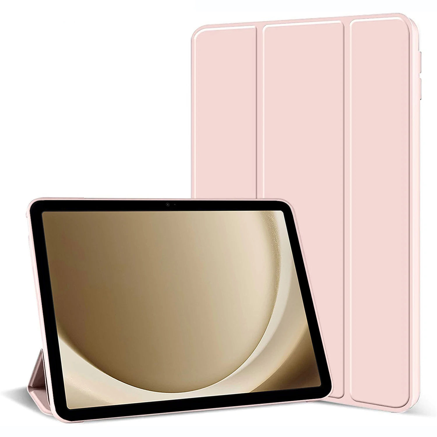 Premium PU Leather Tri-fold Flip Stand Tablet Case - Soft Cover
