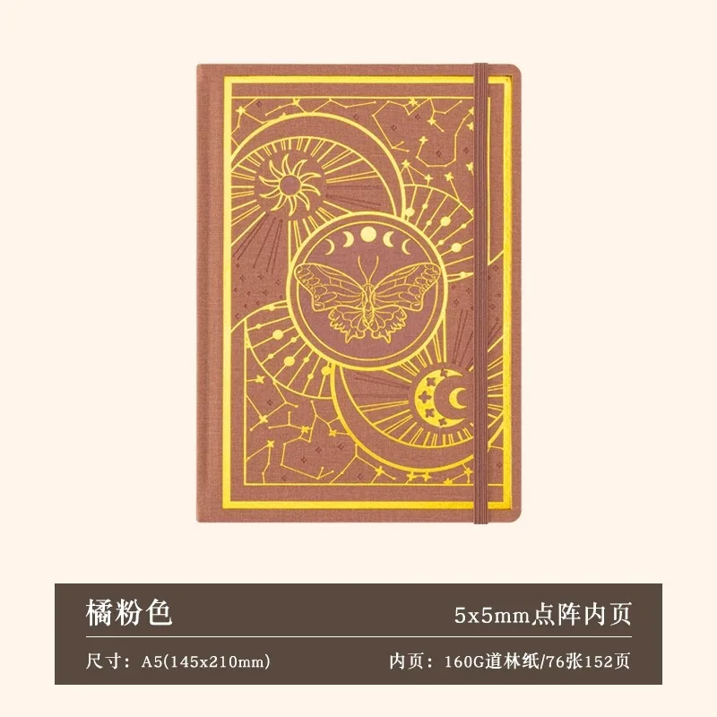 점선 노트 A5 종이 저널 플래너 하드 커버 카와이 글 머리 기호 스크랩북 카와이 편지지 학교 용품 스케치북