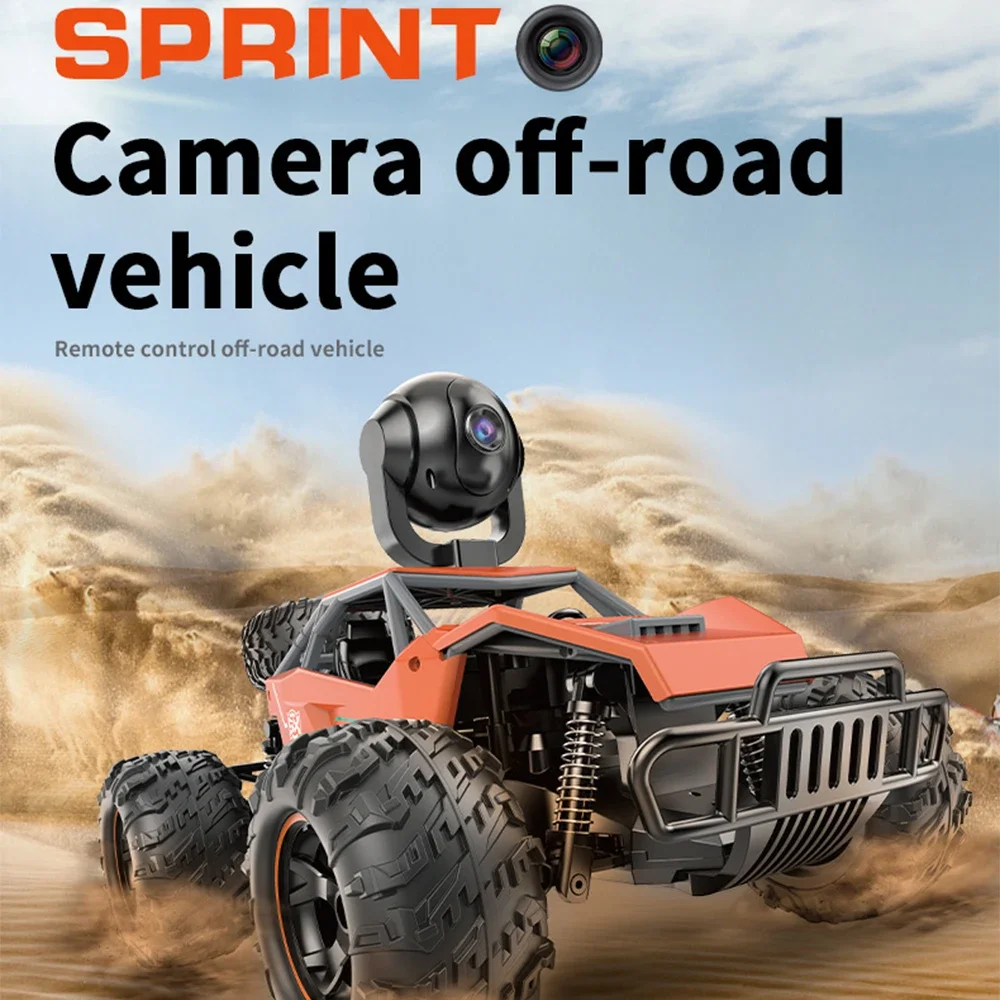 RC Trucks 2.4G 1/14 Alloy Off-Road Climbing Car High-speed 1080P WiFi Camera Video Drift Remote Control Car Toys for Boys Gifts