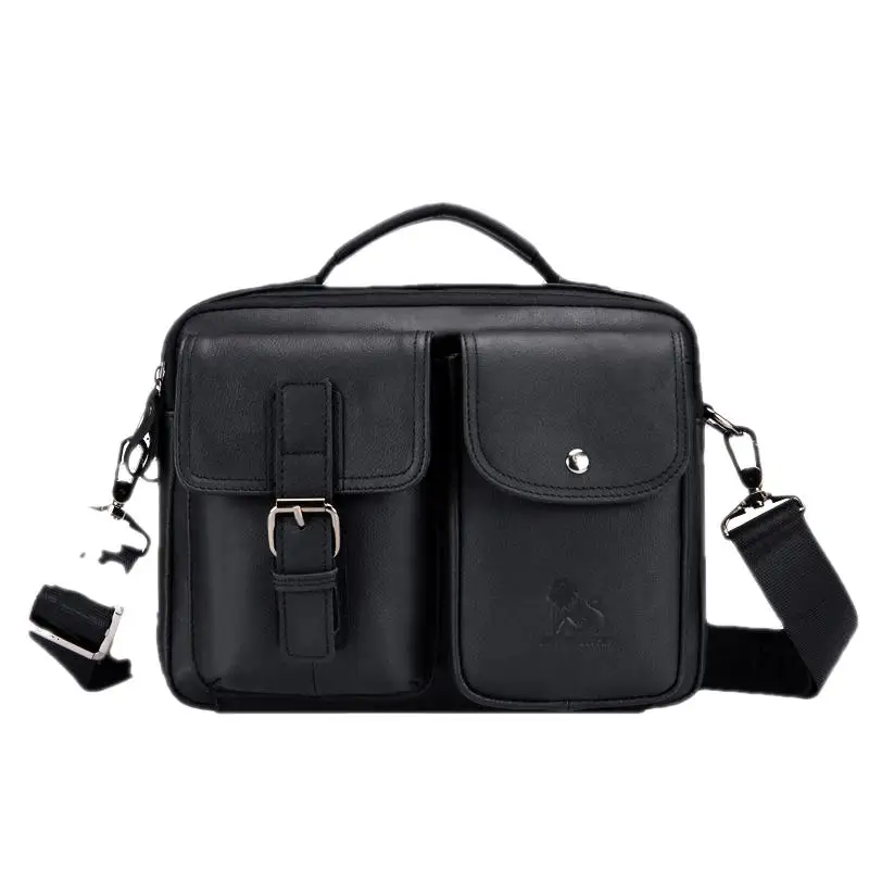 Pure Genuine Leather Men's Shoulder Bag Luxury Handbags Business Cowhide Male Crossbody Bags Vintage Man Messenger Bags