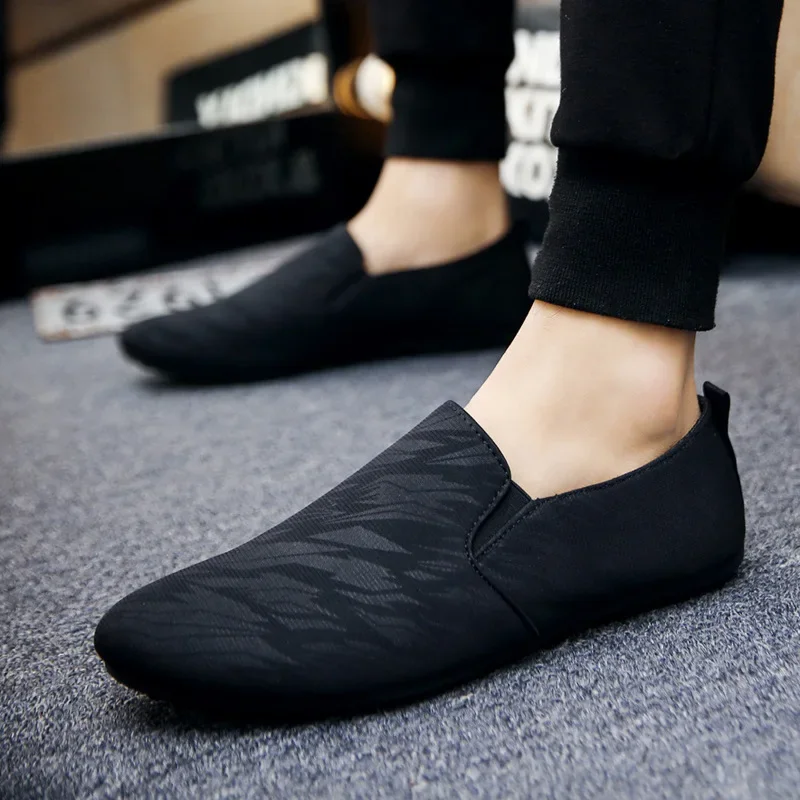 2023 Men Flat Casual Loafers Trend Slip on Sport Shoes Fashion Light Breathable Solid Color Walking Shoes Zapatillas Hombre 6