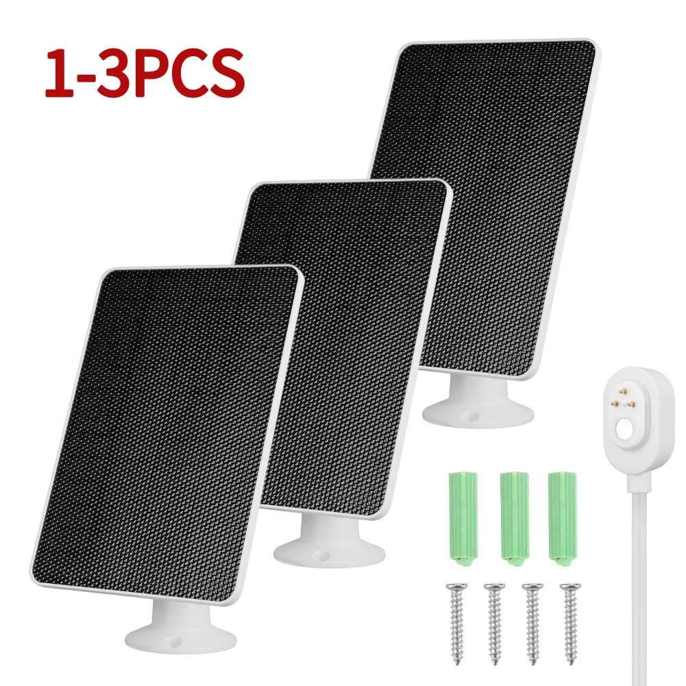 Painel Solar com Cabo Carregador, Carregador Monocristalino, IP65 Impermeável, Arlo Ultra, Ultra 2, Pro 3, Pro 4, Pro 3, 10W