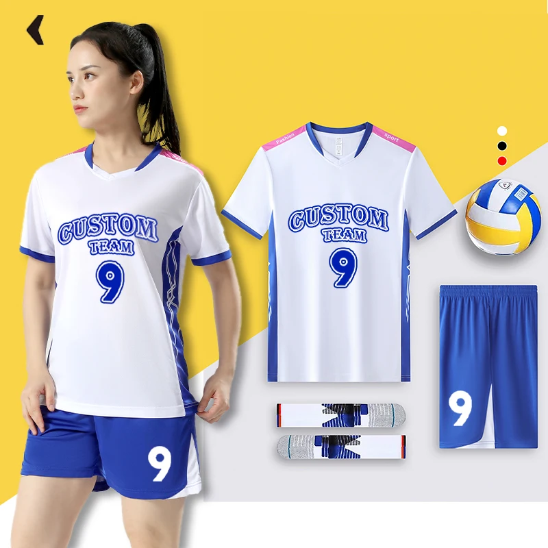 New Men's and Women Sleeveless Volleyball Uniform Students Volleyball School Team Uniform Training Games Suit JLS-B3