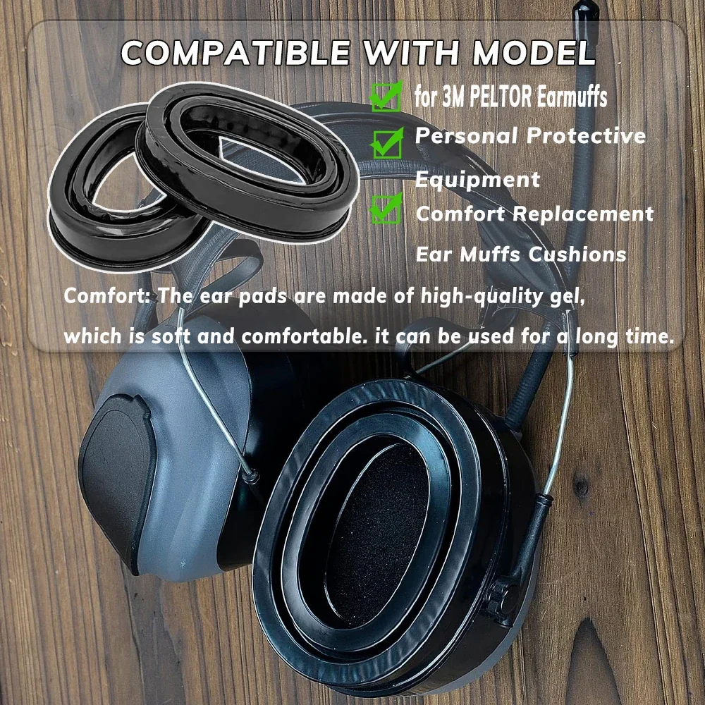 Taktische Headset Ohrenschützer Gel Ohr Pad für 3M Peltor Sport Taktische Gehörschutz Headset Jagd Schießen Headset – Detail 11