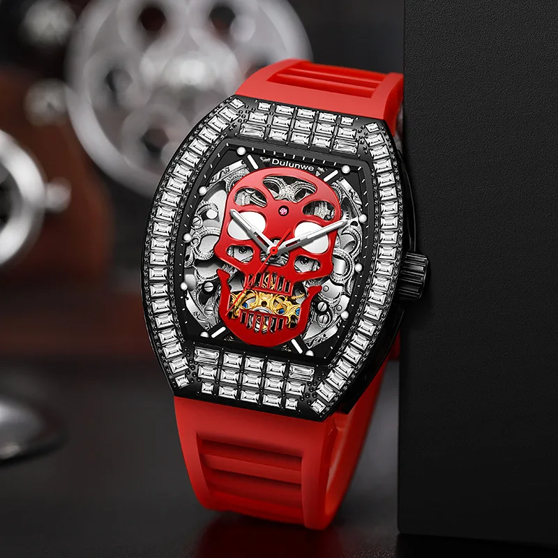 Top Luxury Skeleton Luminous Waterproof Automatic Men's es Tourbillon Mechanical_voghion.com
