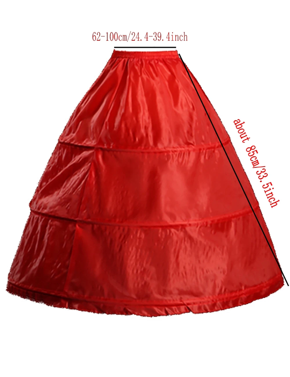 Wedding Petticoat Petticoat Skirt 3 Hoop for Women