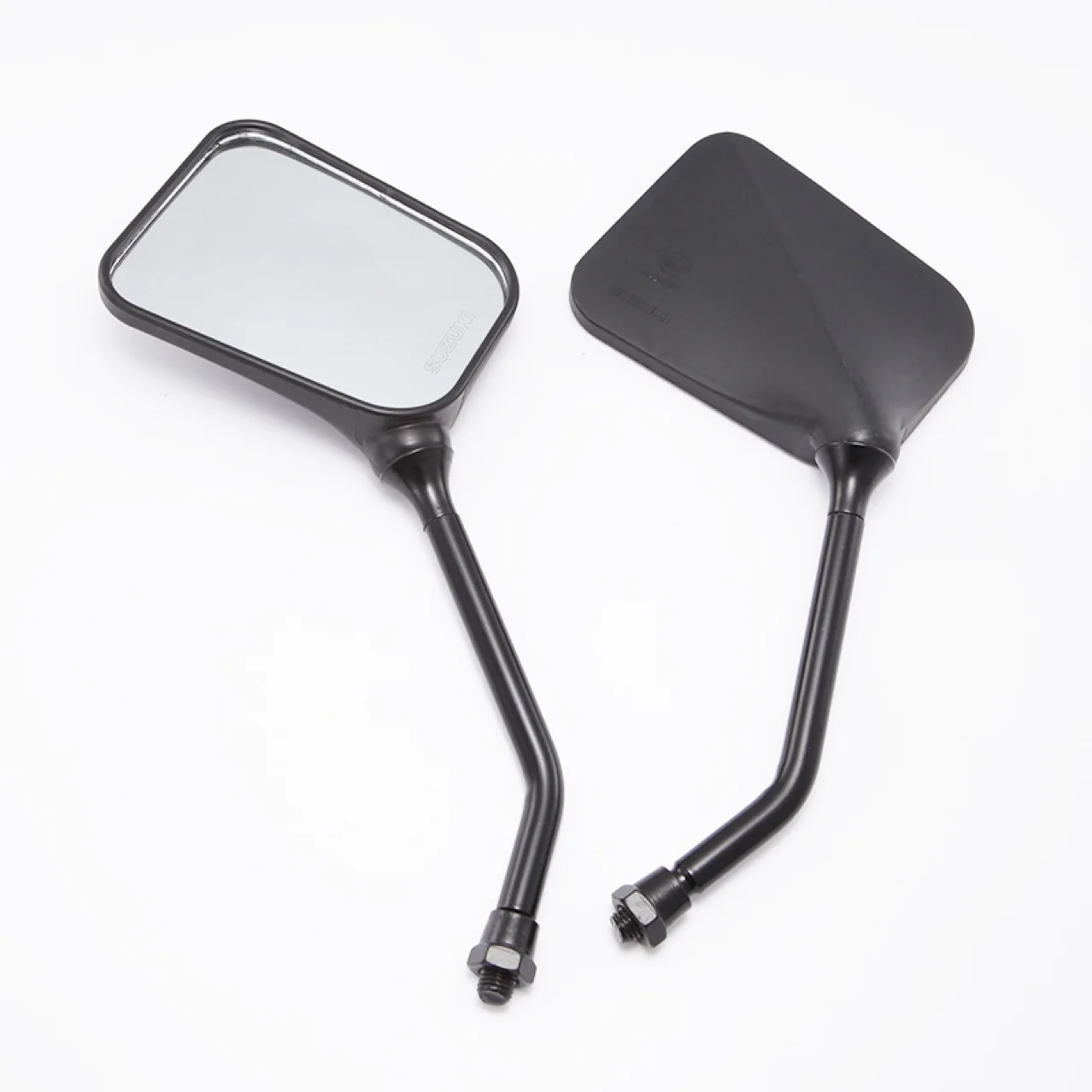 

10mm Motorcycle Side Mirror for Suzuki Haojue Jingcheng AX100 GS125 Street Bike E-Bike Rear View Glasses Square Back Mirrors