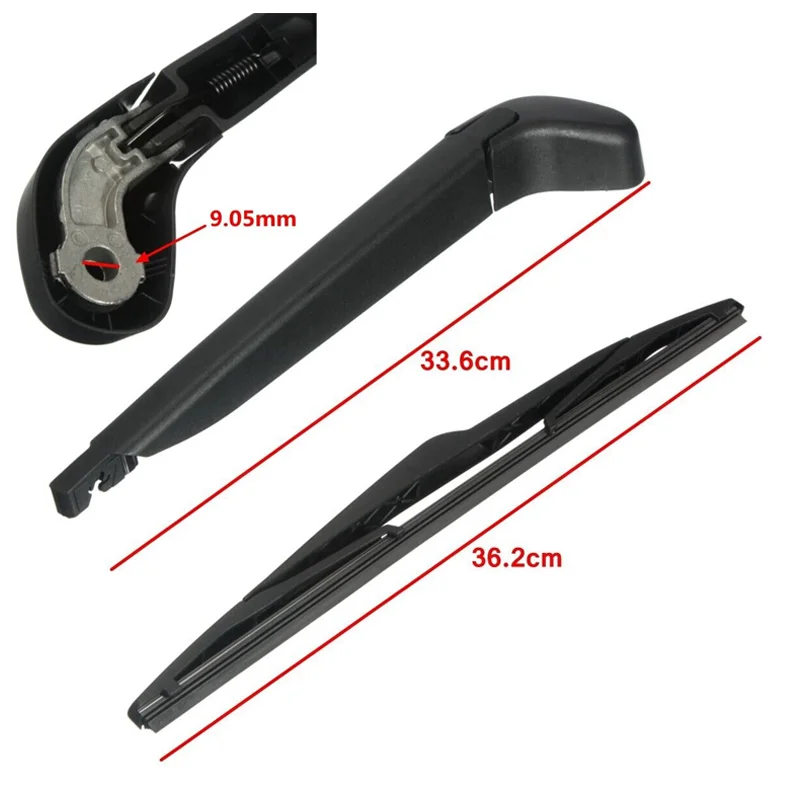 Purevue Rear Windscreen Wiper Blade For Ford Focus Mk2 1.6, 5 Year Warranty