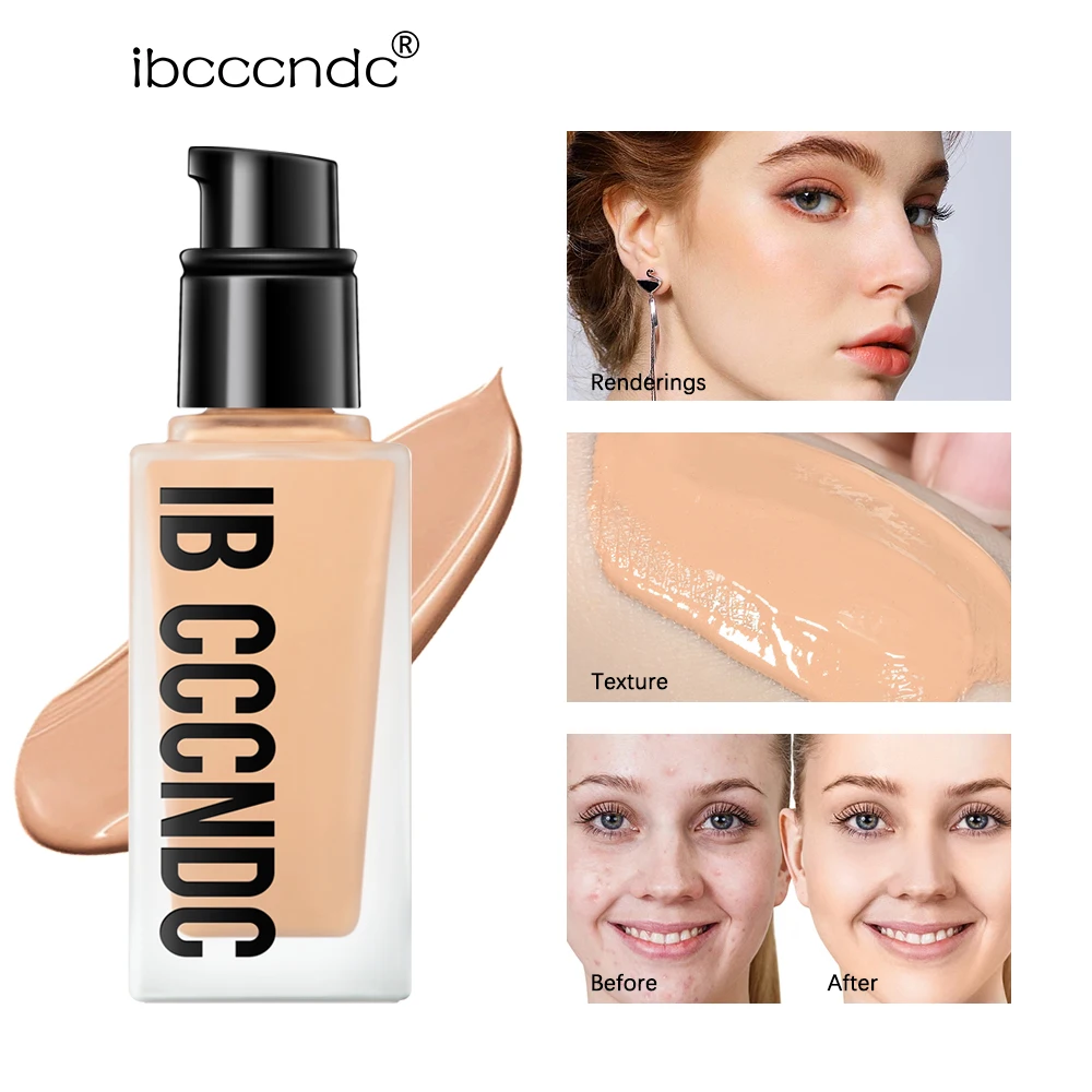 Flawless All Day 6 Color Waterproof Concealer Foundation For Women Makeup Full Coverage Long Lasting Moisturizing 3