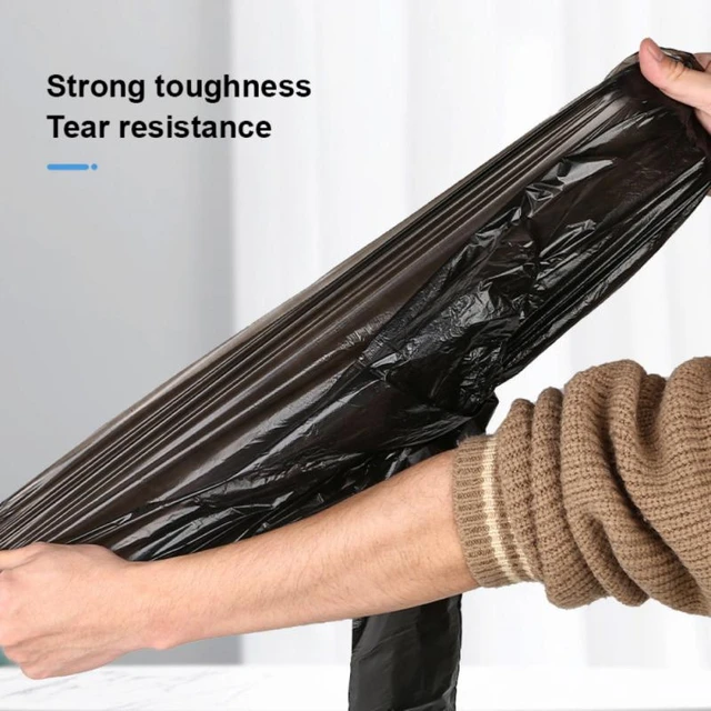 50pcs/Pack Big Garbage Bags Disposable Big Trash Bags Black Heavy Duty  Liners Strong Thick Rubbish Bags Bin Liners Outdoor - AliExpress