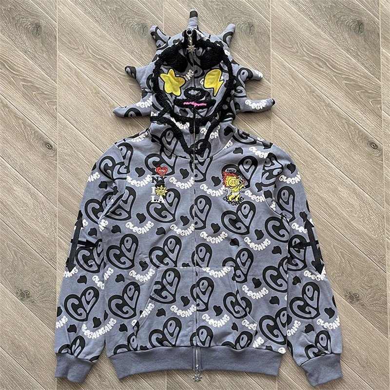 GLOGANG パーカー Buy Glo Gang Hoodie Full Zip - Glo Gang